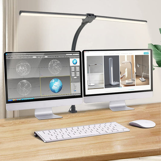 Luminária de Mesa LED Flexível em Alumínio para Escritório