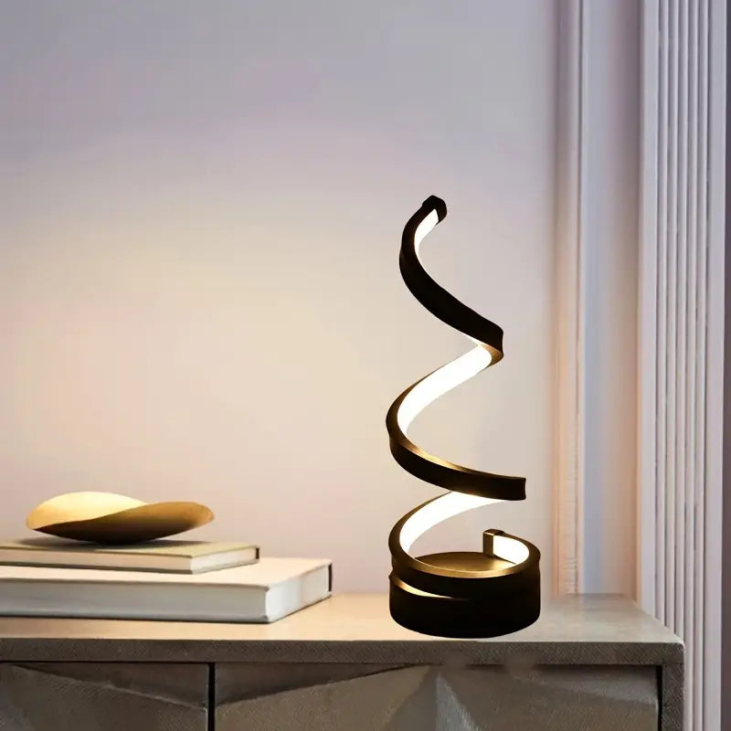 Luminária de Mesa LED Ondulada Estilo Nórdico
