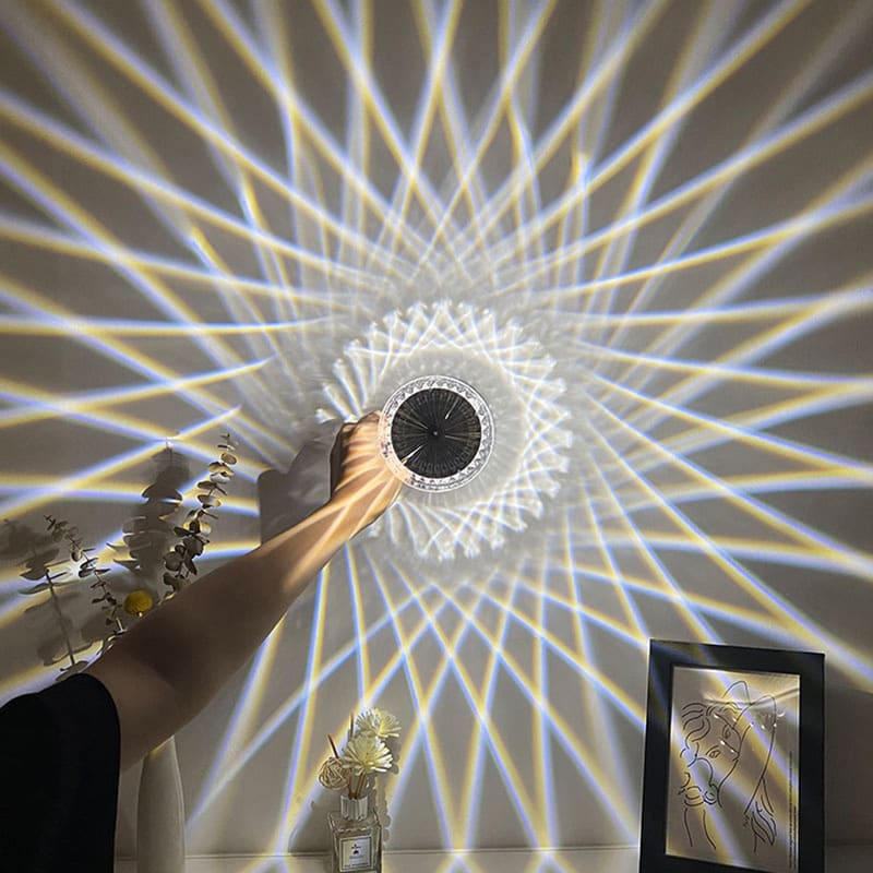 Luminária de Mesa LED Recarregável Sem Fio em Cristal - Iluminação Moderna