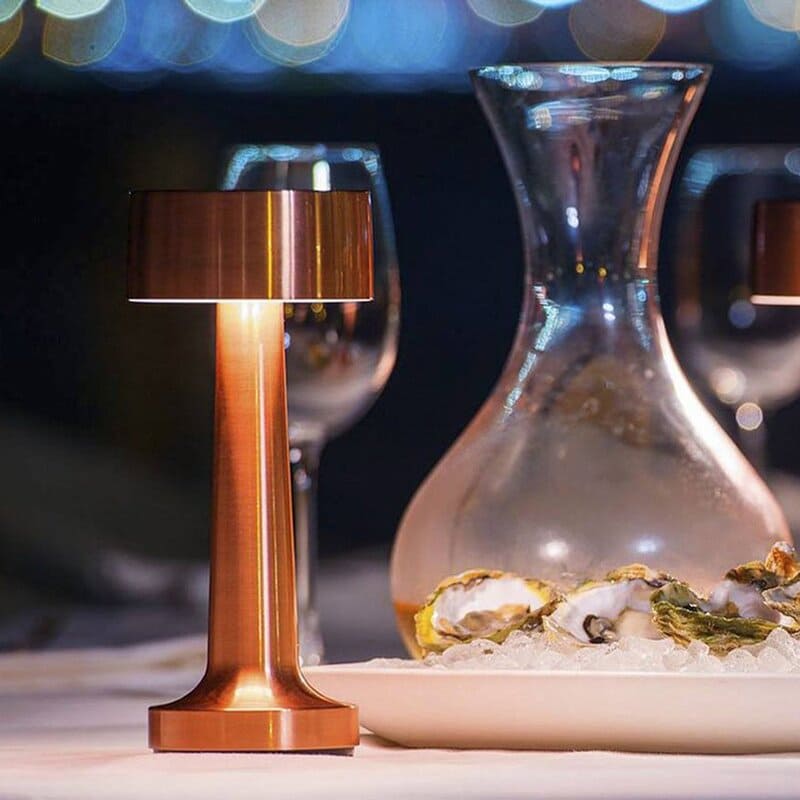 Luminária de Mesa LED Retrô Recarregável para Decoração