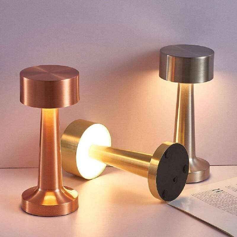 Luminária de Mesa LED Retrô Recarregável para Decoração