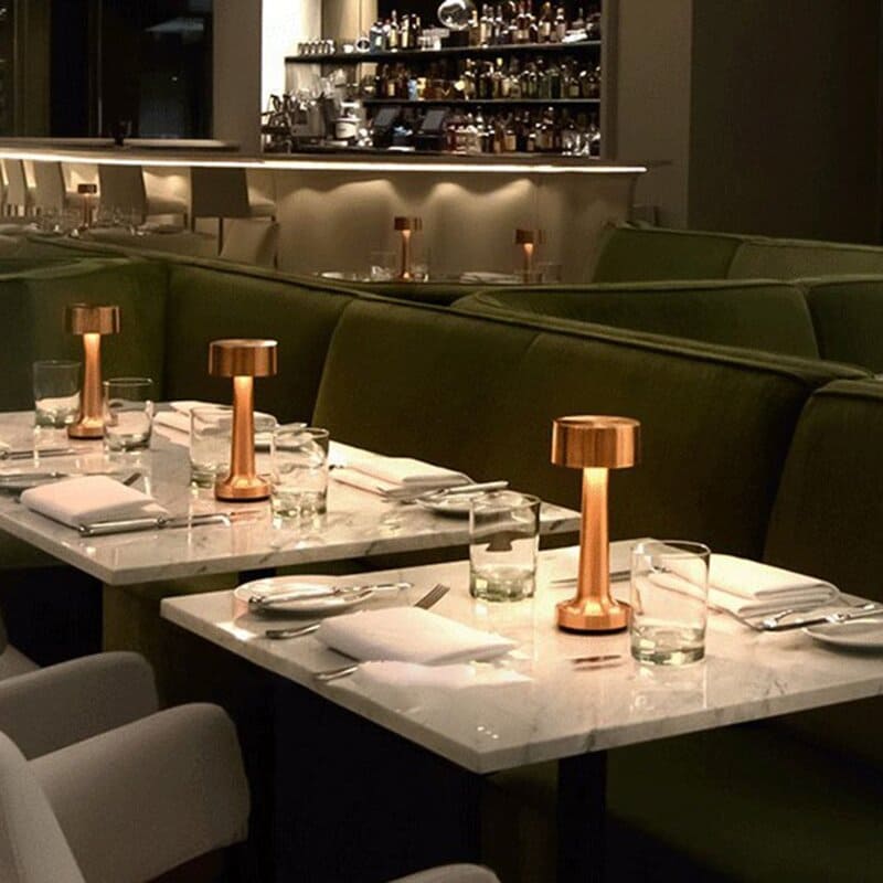 Luminária de Mesa LED Retrô Recarregável para Decoração