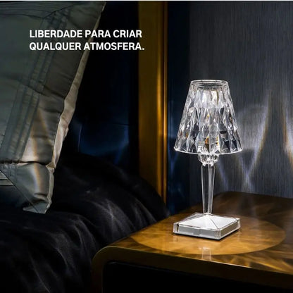Luminária de Mesa LED Sem Fio 3 em 1 Premium - Iluminação Moderna e Funcional
