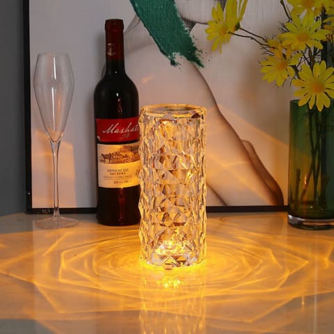 Luminária de Mesa LED Sem Fio com 3 a 16 Cores Premium Rosa