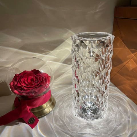 Luminária de Mesa LED Sem Fio com 3 a 16 Cores Premium Rosa