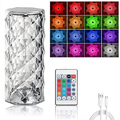 Luminária de Mesa LED Sem Fio com 3 a 16 Cores Premium Rosa