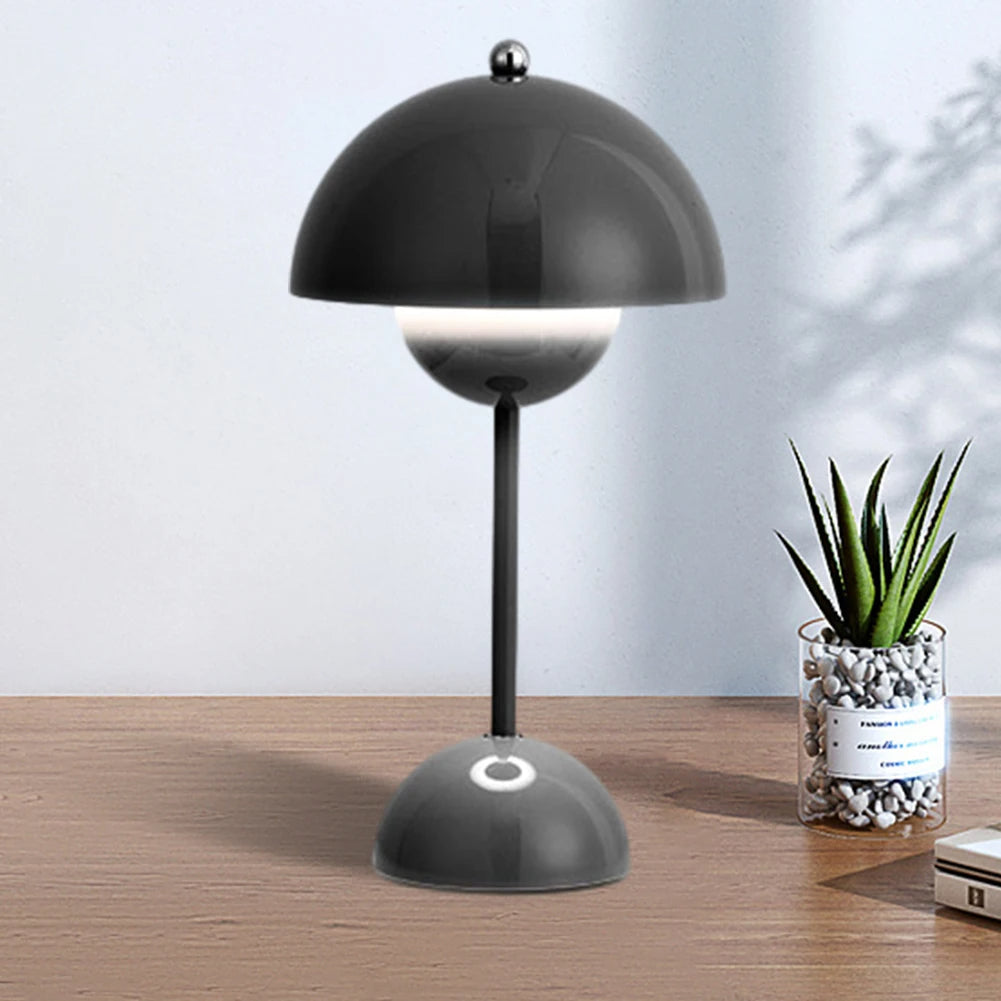 Luminária de Mesa LED Touch Estilo Cogumelo - Iluminação Moderna e Funcional