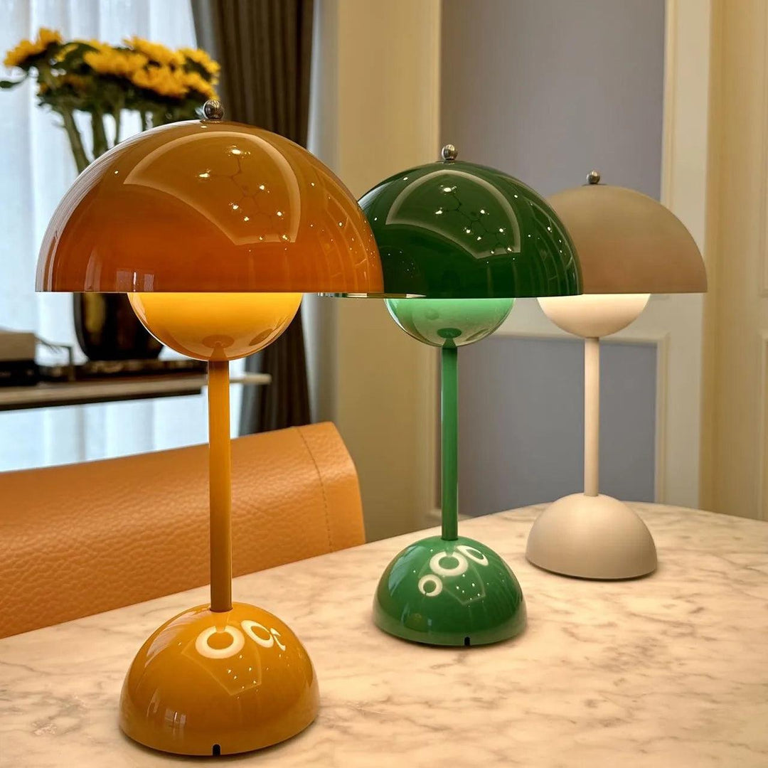 Luminária de Mesa LED Touch Estilo Cogumelo - Iluminação Moderna e Funcional