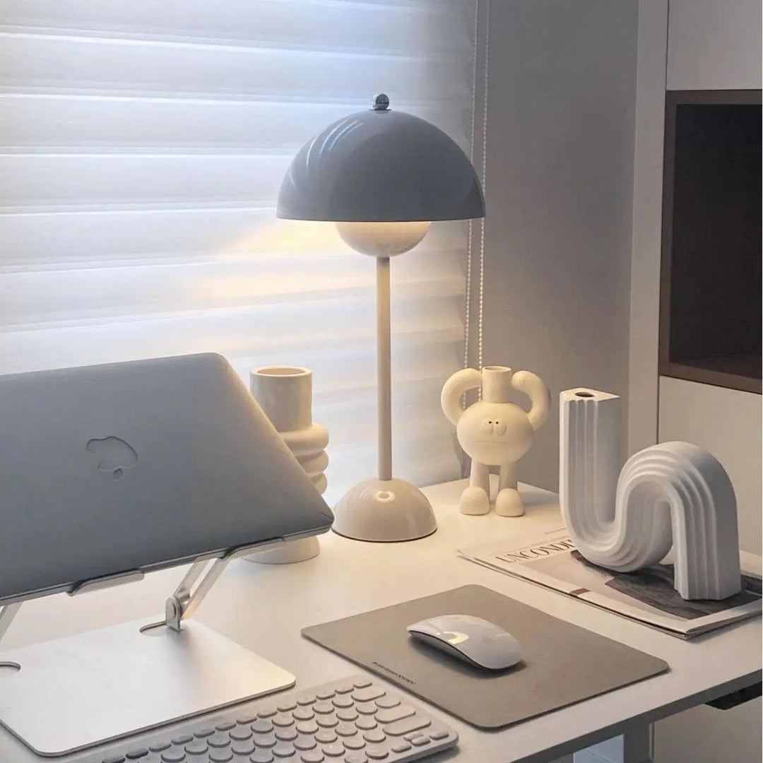 Luminária de Mesa LED Touch Estilo Cogumelo - Iluminação Moderna e Funcional