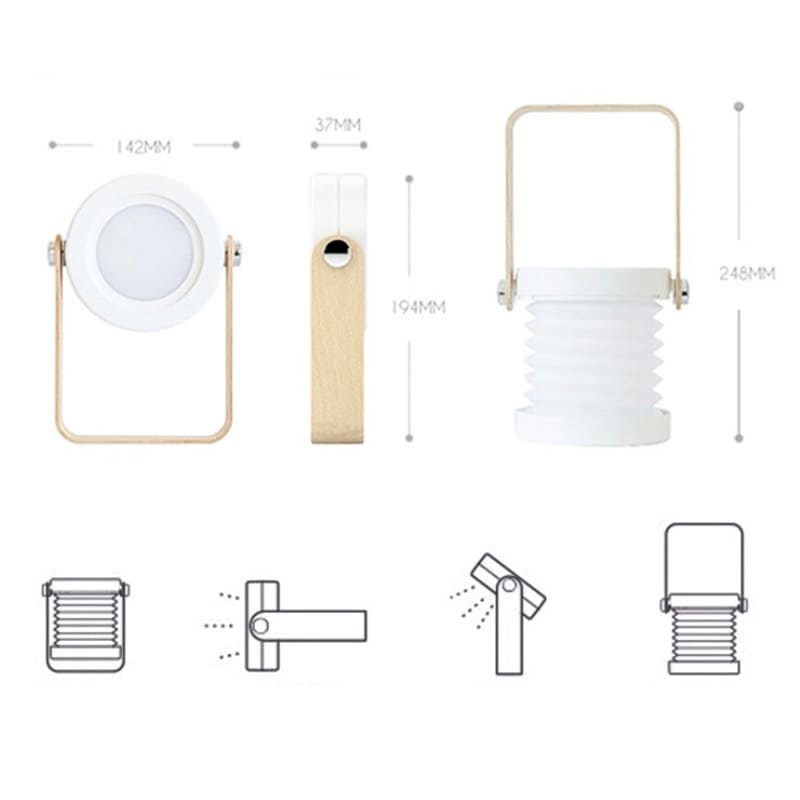 Luminária de Mesa LED com Alça para Leitura - Iluminação Moderna e Funcional