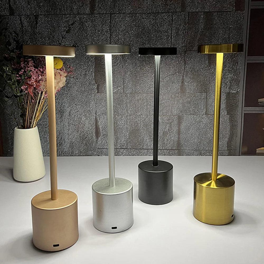 Luminária de Mesa Portátil Sem Fio com Luz LED