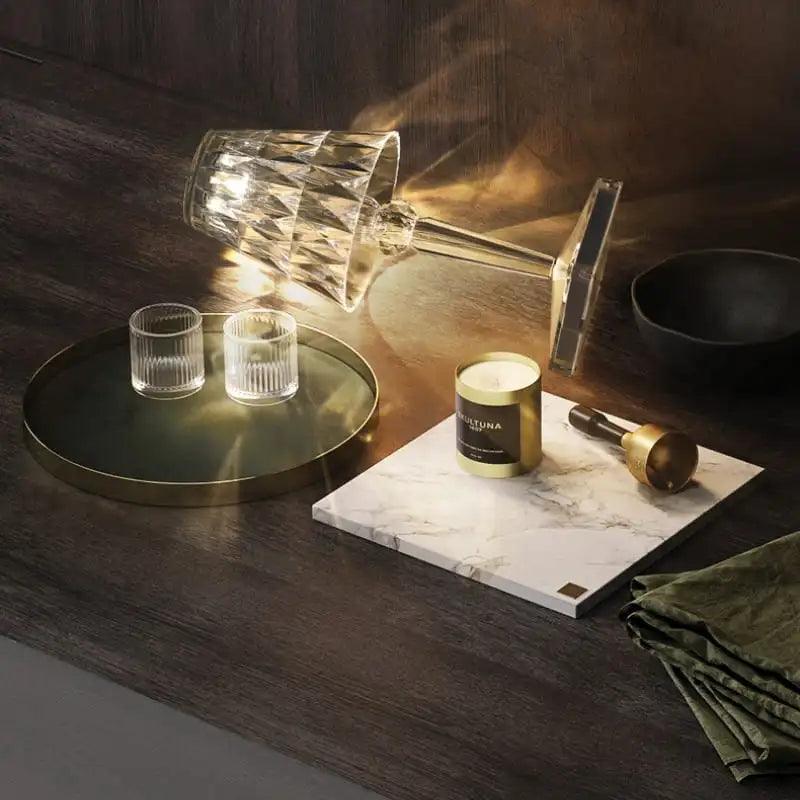 Luminária de Mesa Sem Fio 3 em 1 com Carregador USB e Controle Touch