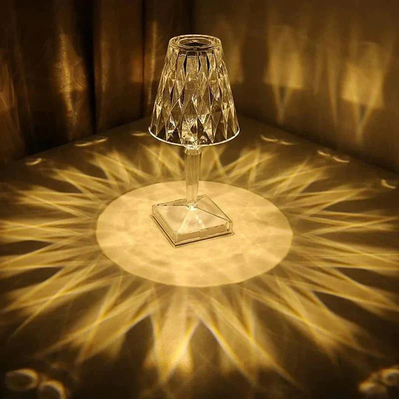 Luminária de Mesa Sem Fio 3 em 1 com Carregador USB e Controle Touch