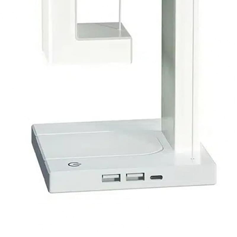Luminária de Mesa com Carregador Indutivo para iPhone e Samsung
