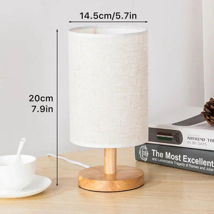 Luminária de Mesa com Cúpula de Linho - Iluminação Elegante para Escritório e Sala