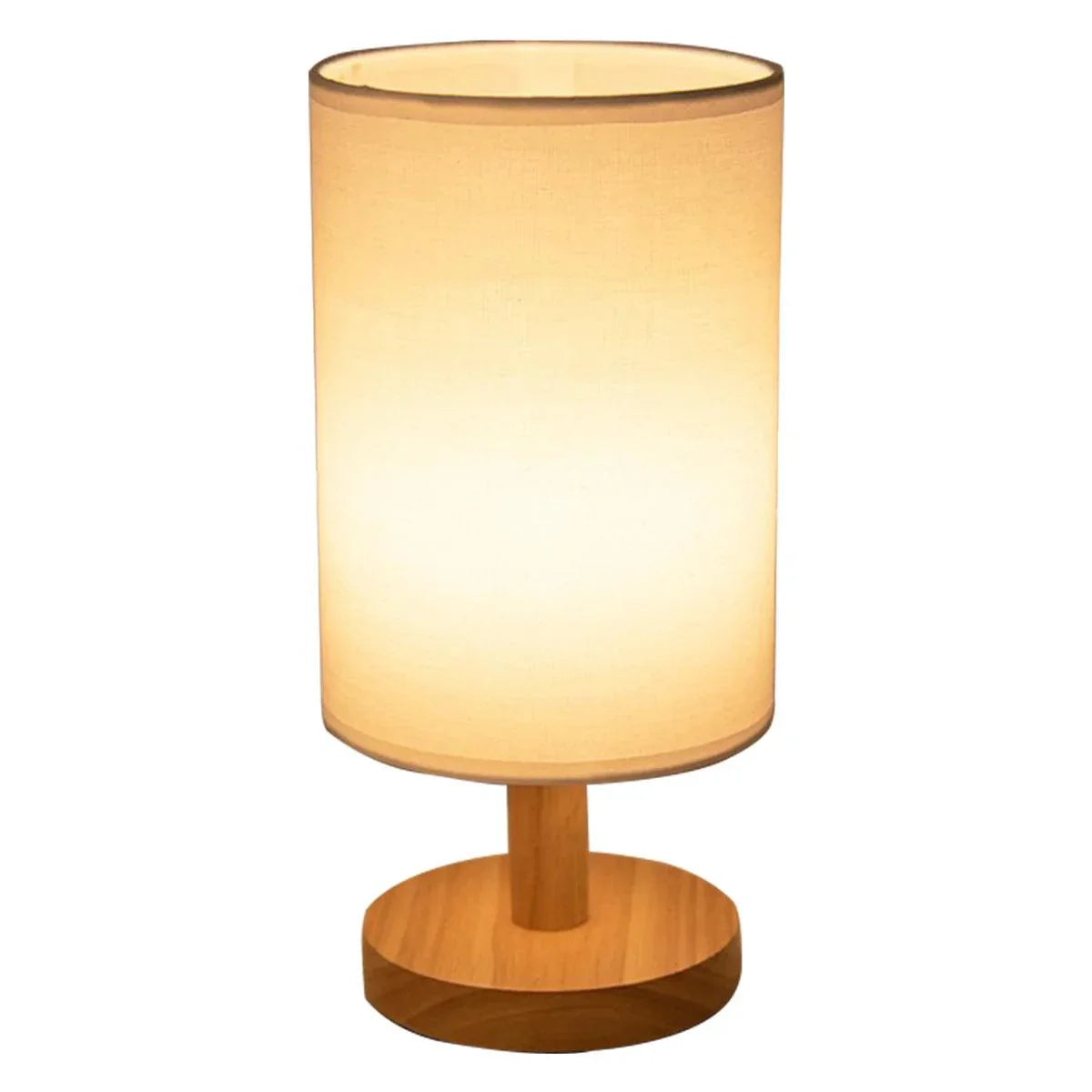 Luminária de Mesa com Cúpula de Linho - Iluminação Elegante para Escritório e Sala