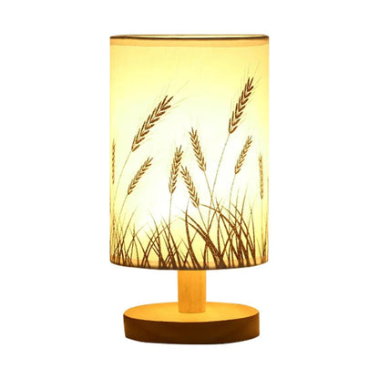 Luminária de Mesa com Cúpula de Linho - Iluminação Elegante para Escritório e Sala