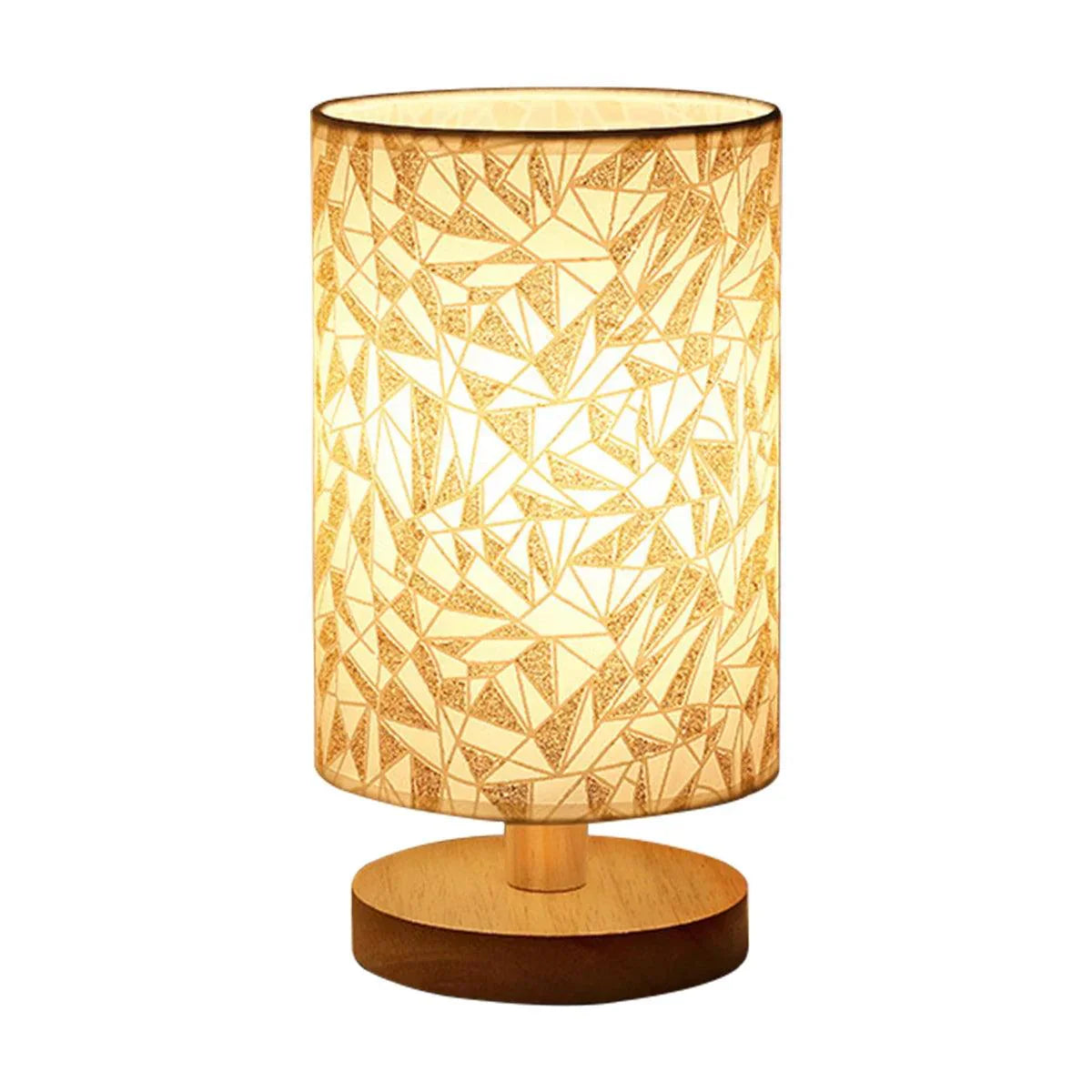 Luminária de Mesa com Cúpula de Linho - Iluminação Elegante para Escritório e Sala