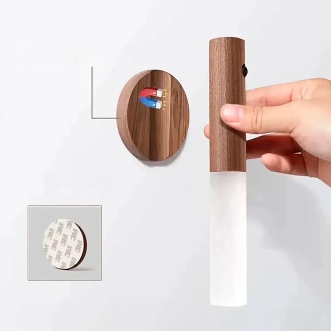 Luminária de Parede LED Recarregável Sem Fio com Sensor de Movimento