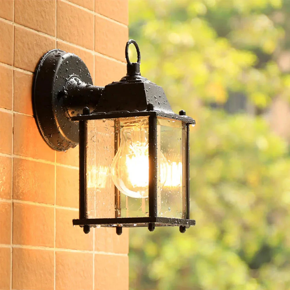 Luminária de Parede Retro Europeia para Iluminação Externa