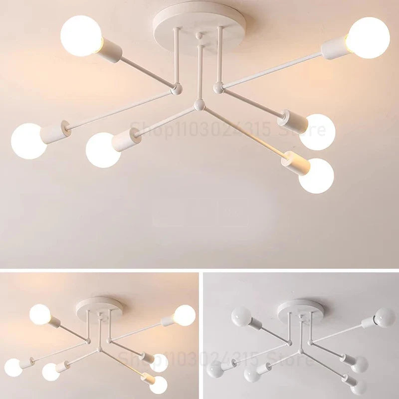 Luminária de Sobrepor Moderna com Lâmpada Exposta - Design Elegante para Iluminação