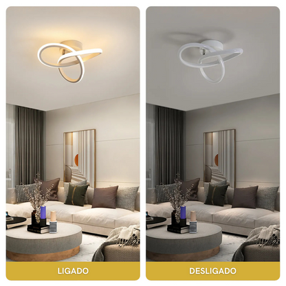 Luminária de Teto LED Plafon Sobrepor Moderna Tokyo - Iluminação Decorativa