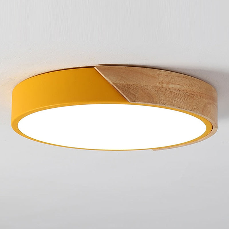 Luminária de Teto LED Redonda Estilo Nórdico – Plafon Moderno para Iluminação