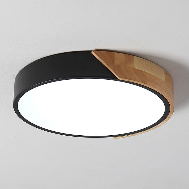 Luminária de Teto LED Redonda Estilo Nórdico – Plafon Moderno para Iluminação