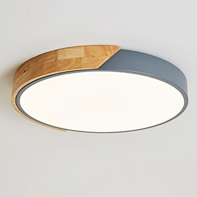 Luminária de Teto LED Redonda Estilo Nórdico – Plafon Moderno para Iluminação