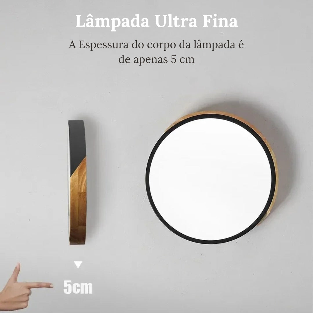 Luminária de Teto LED Redonda Estilo Nórdico – Plafon Moderno para Iluminação