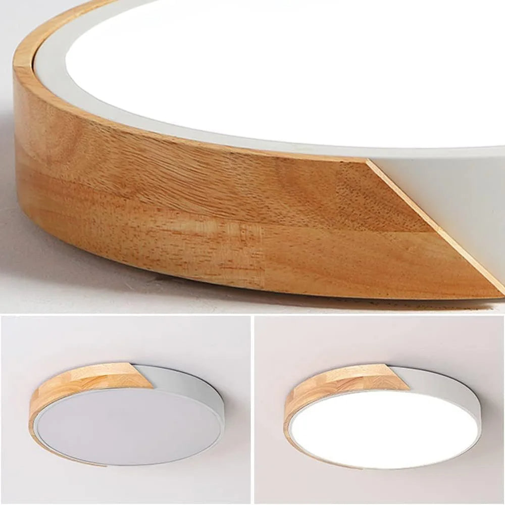 Luminária de Teto LED Redonda Estilo Nórdico – Plafon Moderno para Iluminação
