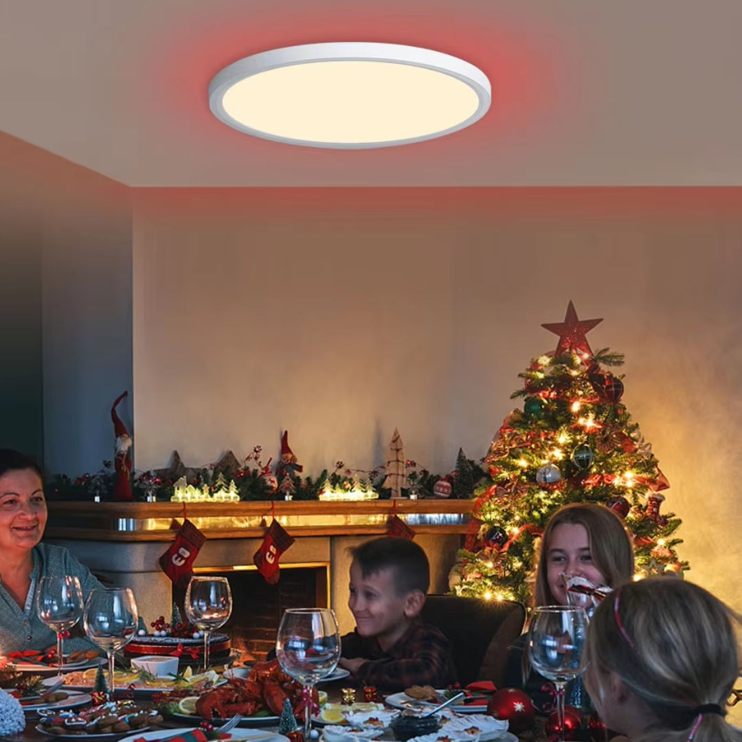 Luminária de Teto LED Redonda Inteligente Compatível com Alexa e Google Home