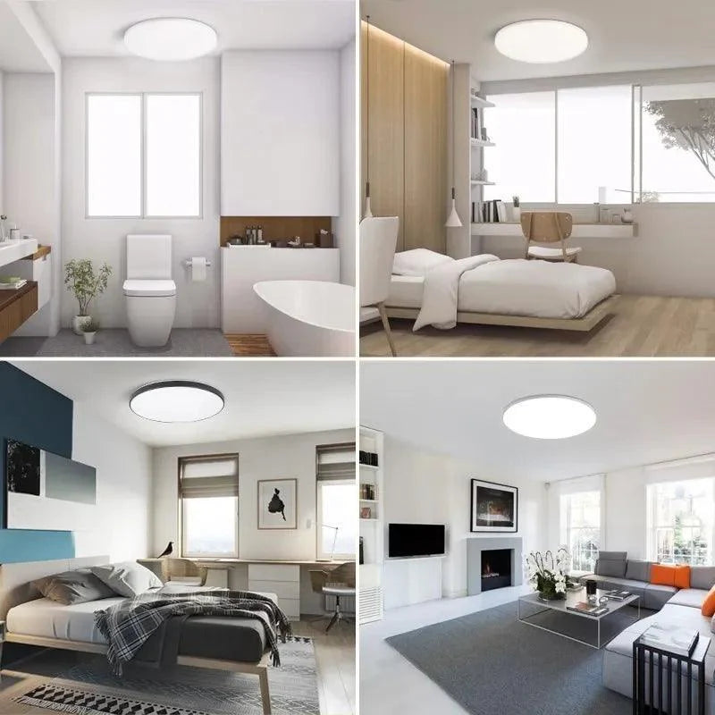 Luminária de Teto LED Redonda Moderna para Sobrepor - Iluminação Elegante