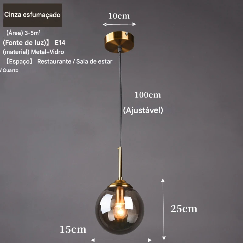 Luminária de Teto Minimalista LED - Pendentes Modernos para Iluminação
