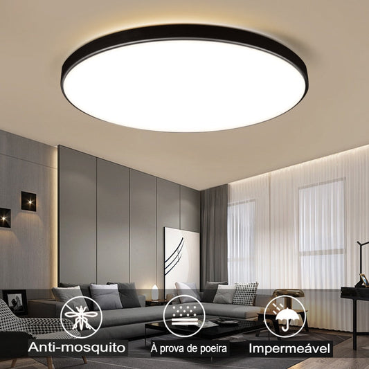 Luminária de Teto Plafon LED Decorativa Redonda Moderna para Iluminação