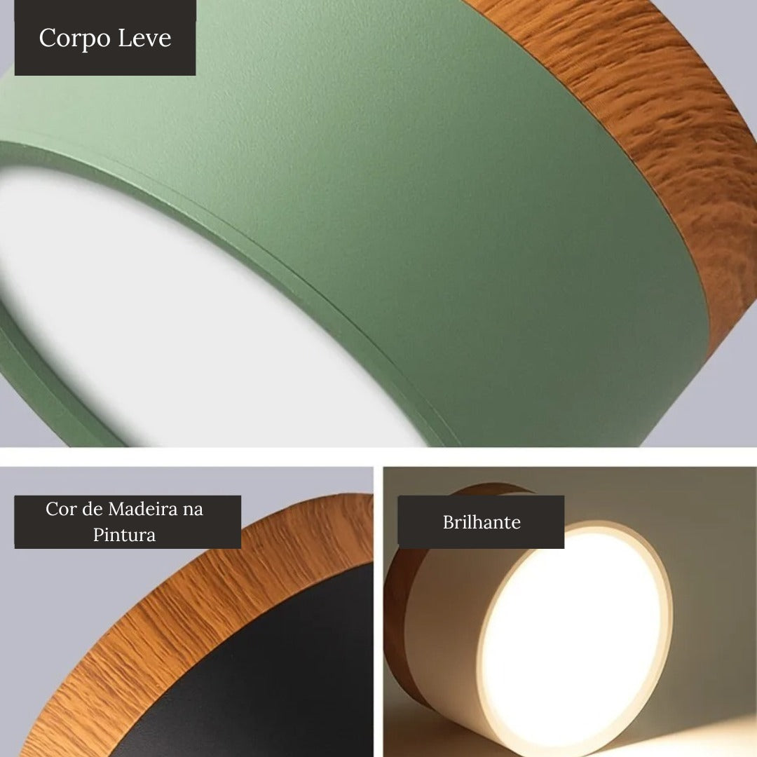 Luminária de Teto Plafon LED Moderno com Luz Branca e Design Elegante