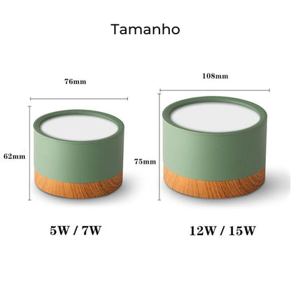 Luminária de Teto Plafon LED Moderno com Luz Branca e Design Elegante