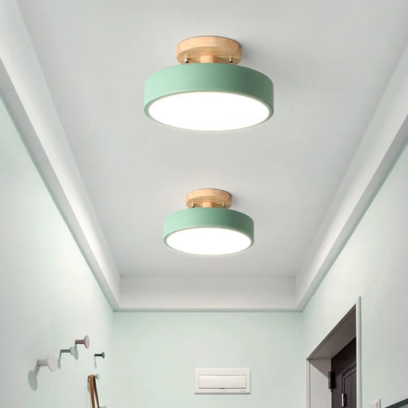 Luminária de Teto Plafon Redondo LED Estilo Nórdico para Iluminação Moderna
