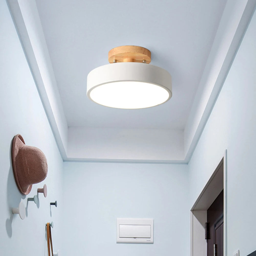Luminária de Teto Plafon Redondo LED Estilo Nórdico para Iluminação Moderna