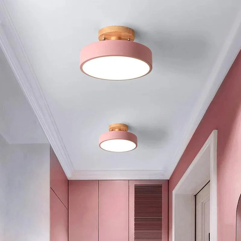 Luminária de Teto Plafon Redondo LED Estilo Nórdico para Iluminação Moderna