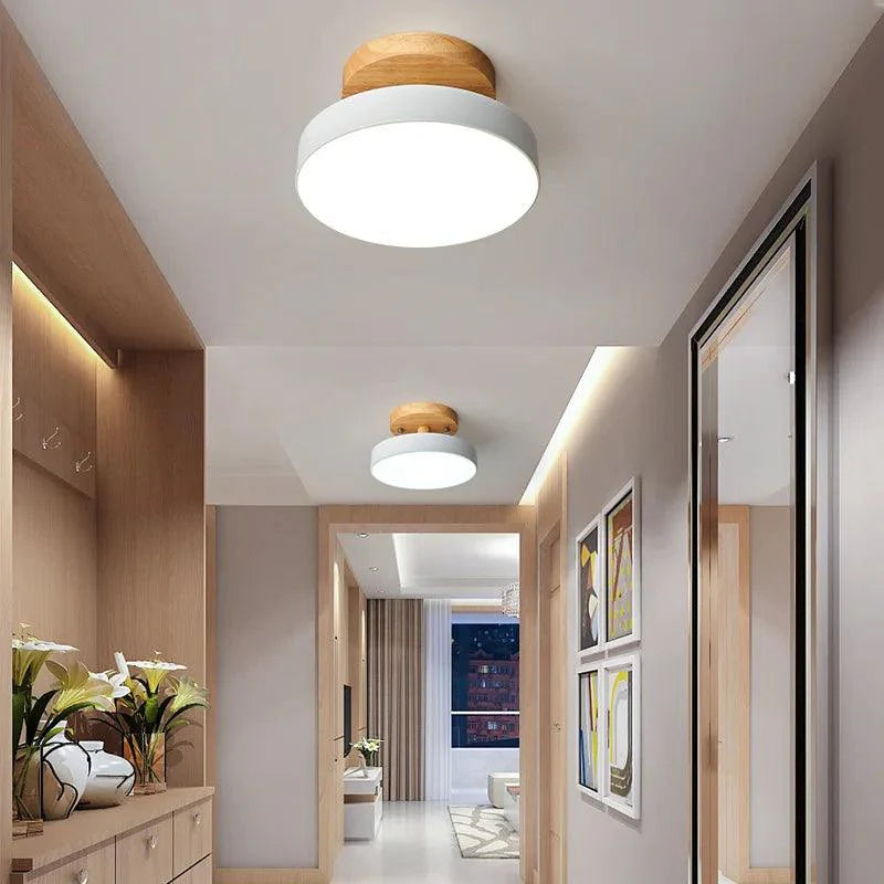 Luminária de Teto Plafon Redondo LED Estilo Nórdico para Iluminação Moderna