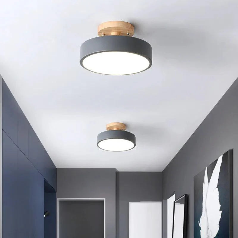 Luminária de Teto Plafon Redondo LED Estilo Nórdico para Iluminação Moderna