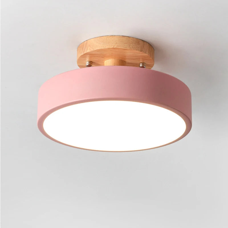 Luminária de Teto Plafon Redondo LED Estilo Nórdico para Iluminação Moderna