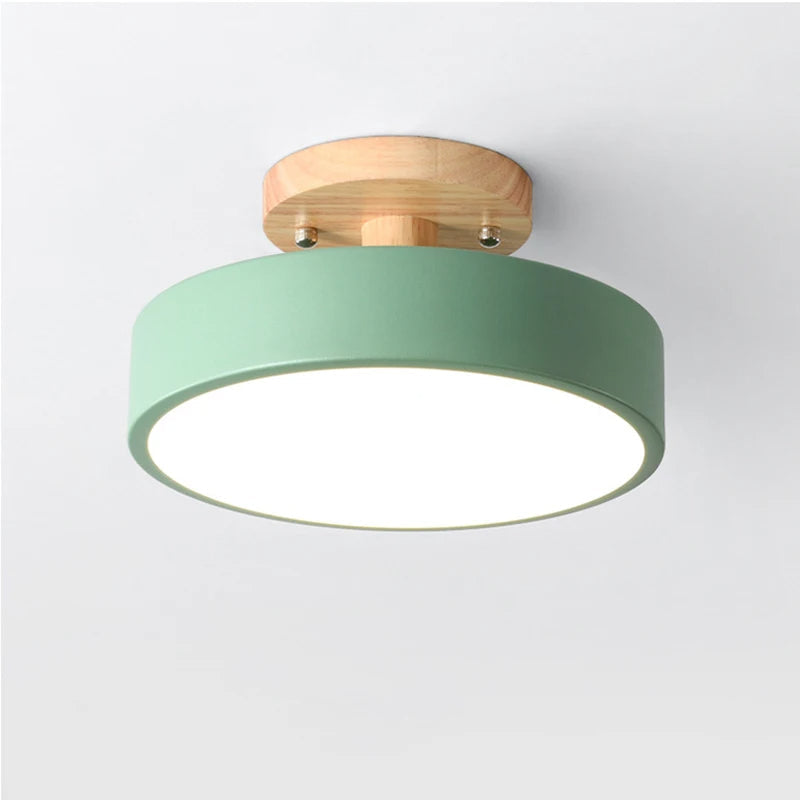 Luminária de Teto Plafon Redondo LED Estilo Nórdico para Iluminação Moderna