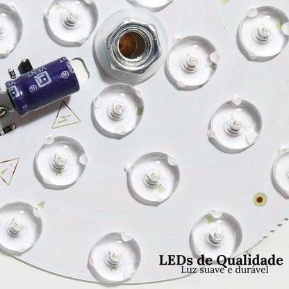 Luminária de Teto Plafon Redondo LED Estilo Nórdico para Iluminação Moderna