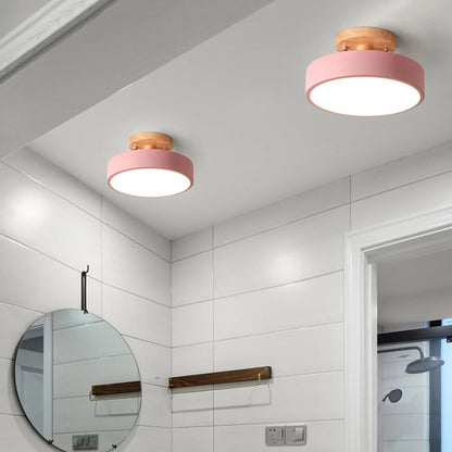 Luminária de Teto Plafon Redondo LED Estilo Nórdico para Iluminação Moderna
