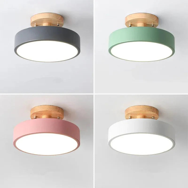 Luminária de Teto Plafon Redondo LED Estilo Nórdico para Iluminação Moderna