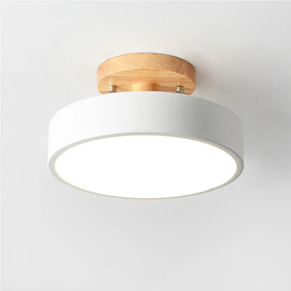 Luminária de Teto Plafon Redondo LED Estilo Nórdico para Iluminação Moderna