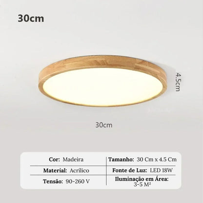 Luminária de Teto Plafon Redondo LED Moderna - Iluminação Elegante e Eficiente