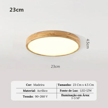 Luminária de Teto Plafon Redondo LED Moderna - Iluminação Elegante e Eficiente
